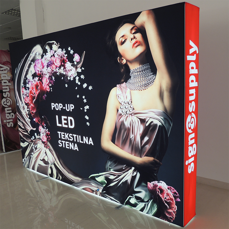 SD pop-up tekstilna stena