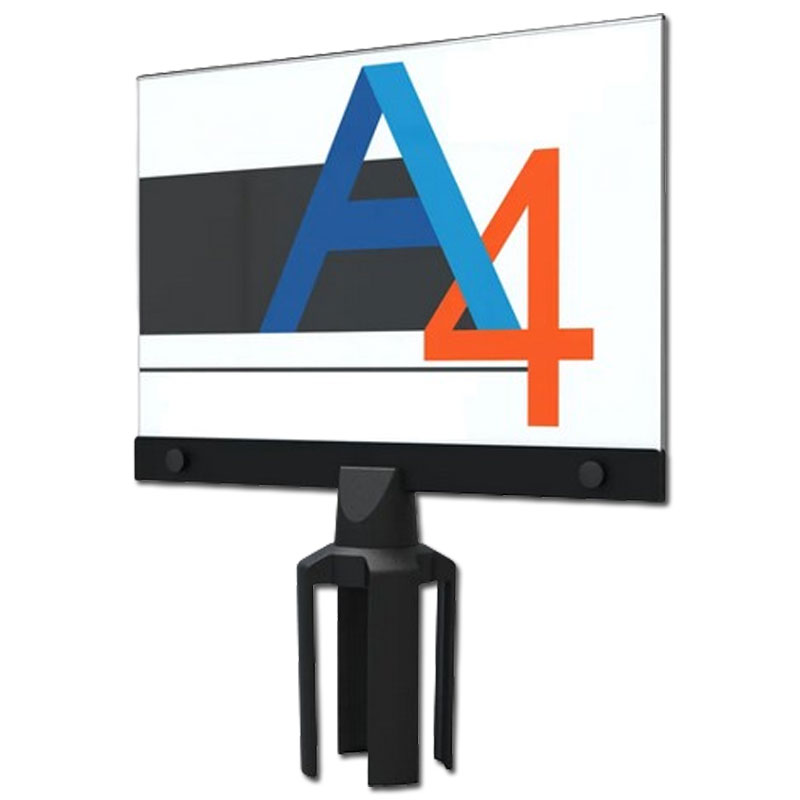 Okvir A4 - ležeč, akrilen, črn za usmerjevalne stebričke