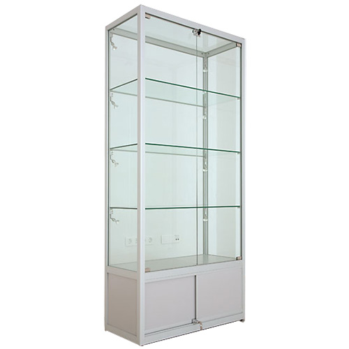 Dvojna steklena vitrina z omaro (3160-2-O)
