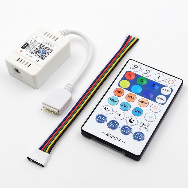 JL74-WFRC-5 RGB+CCT kontroler WiFi + daljinski upravljalnik 12-24 V