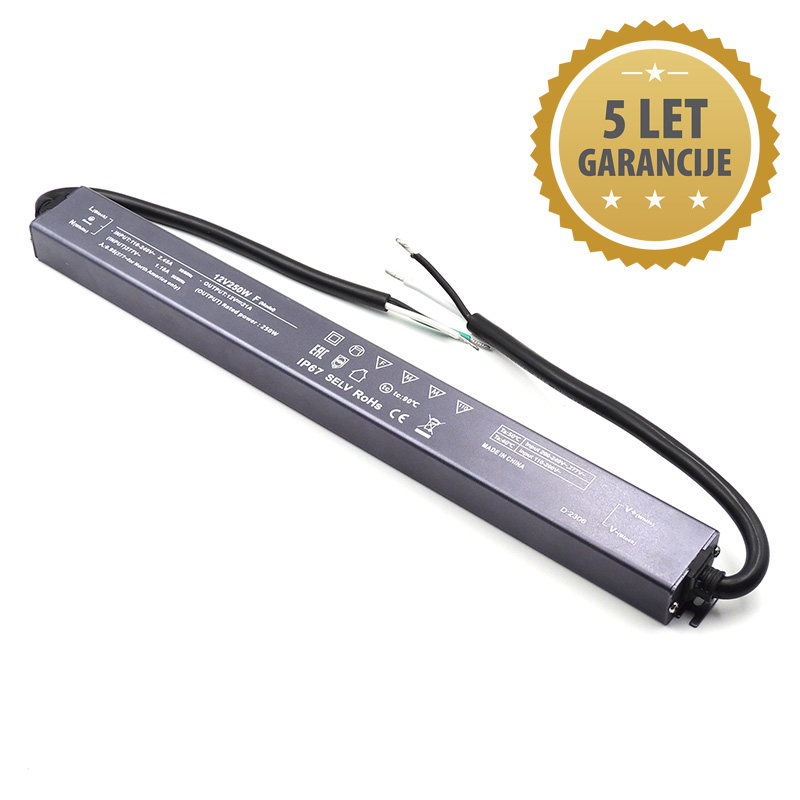 Vodoodporni napajalniki - HE Ultra Slim Linear napajalnik IP67 250W