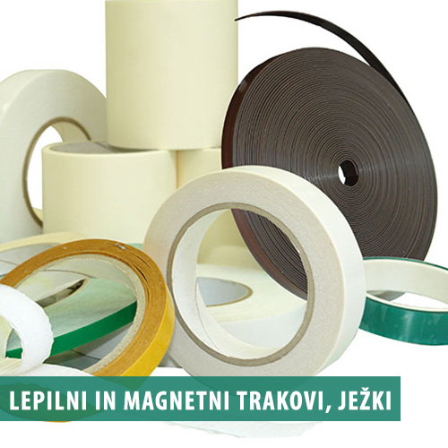 lepilni trakovi, magnenti trakovi, ježki